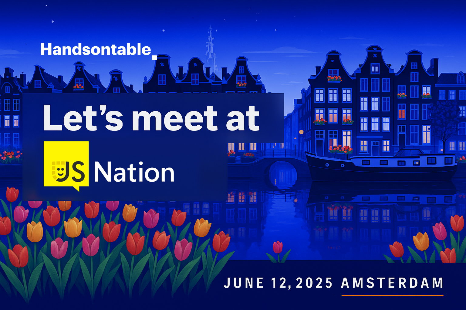 Handsontable at JSNation 2025: Let's connect!